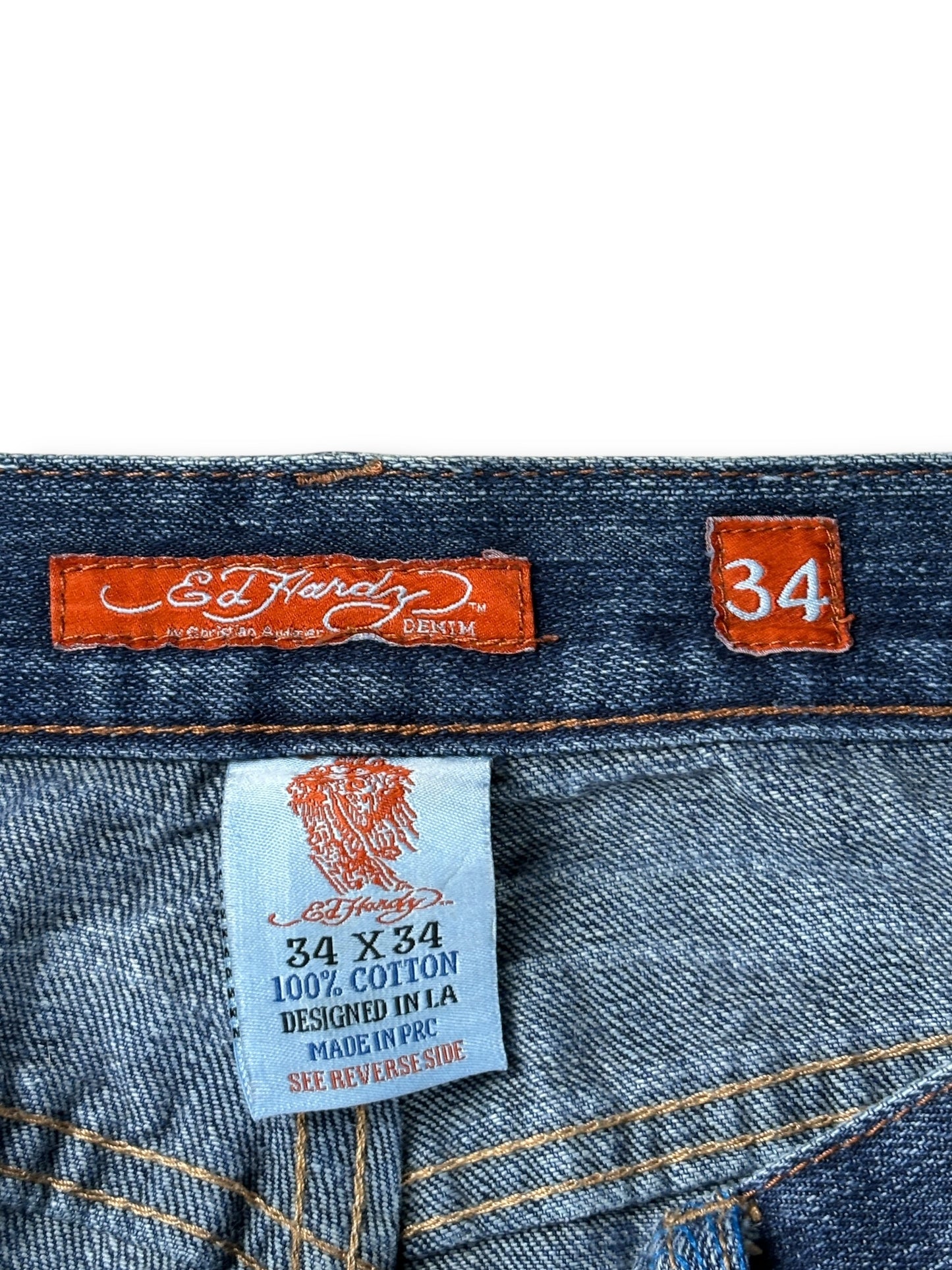 2000s Ed Hardy baggy jeans 34