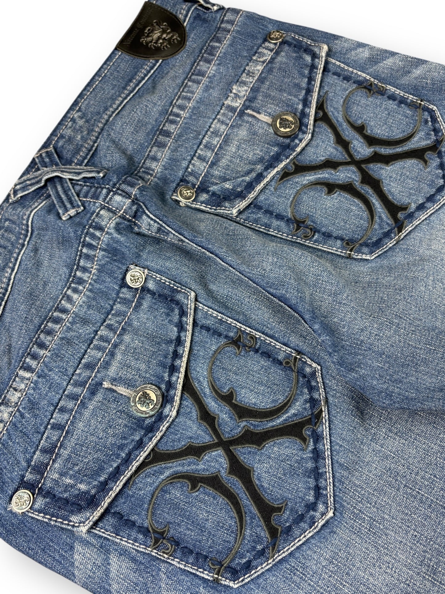Deadstock 2000s Extreme Couture baggy jeans - 36x34
