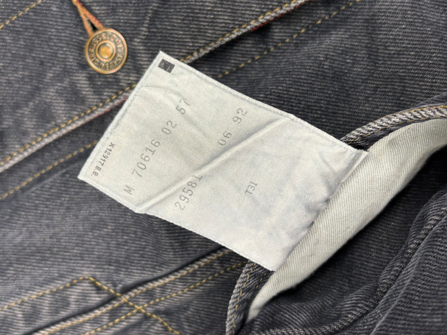 1990s Levi's reversible flannel denim jacket - M