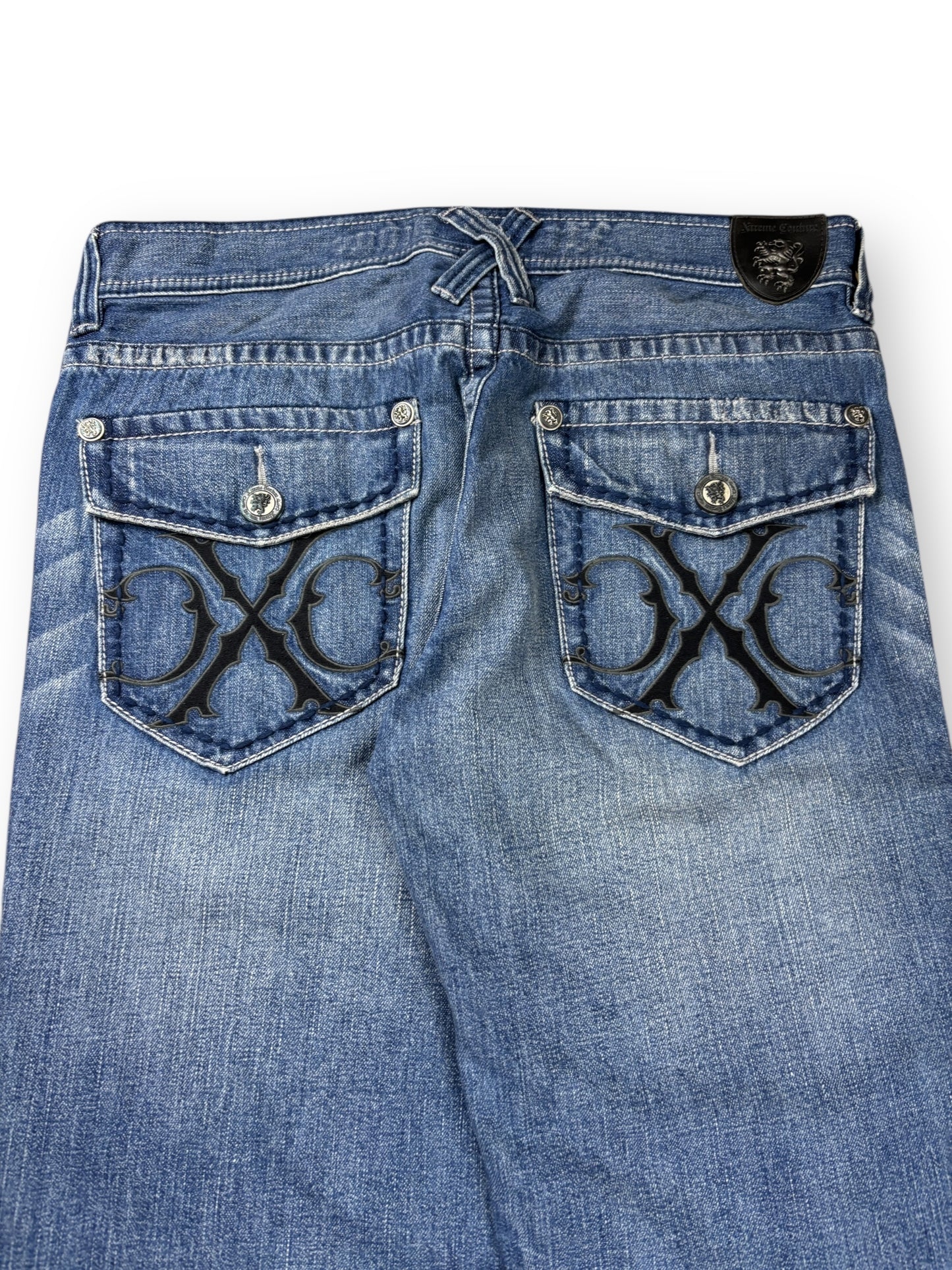 Deadstock 2000s Extreme Couture baggy jeans - 36x34