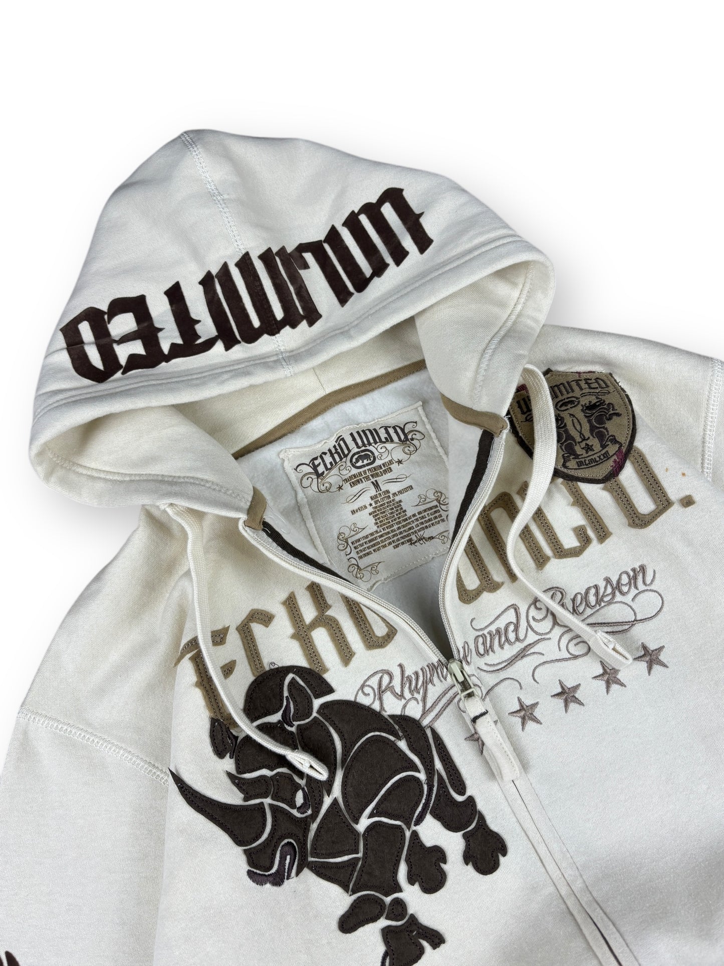 Deadstock 2000s Ecko Unltd zipped hoodie - M