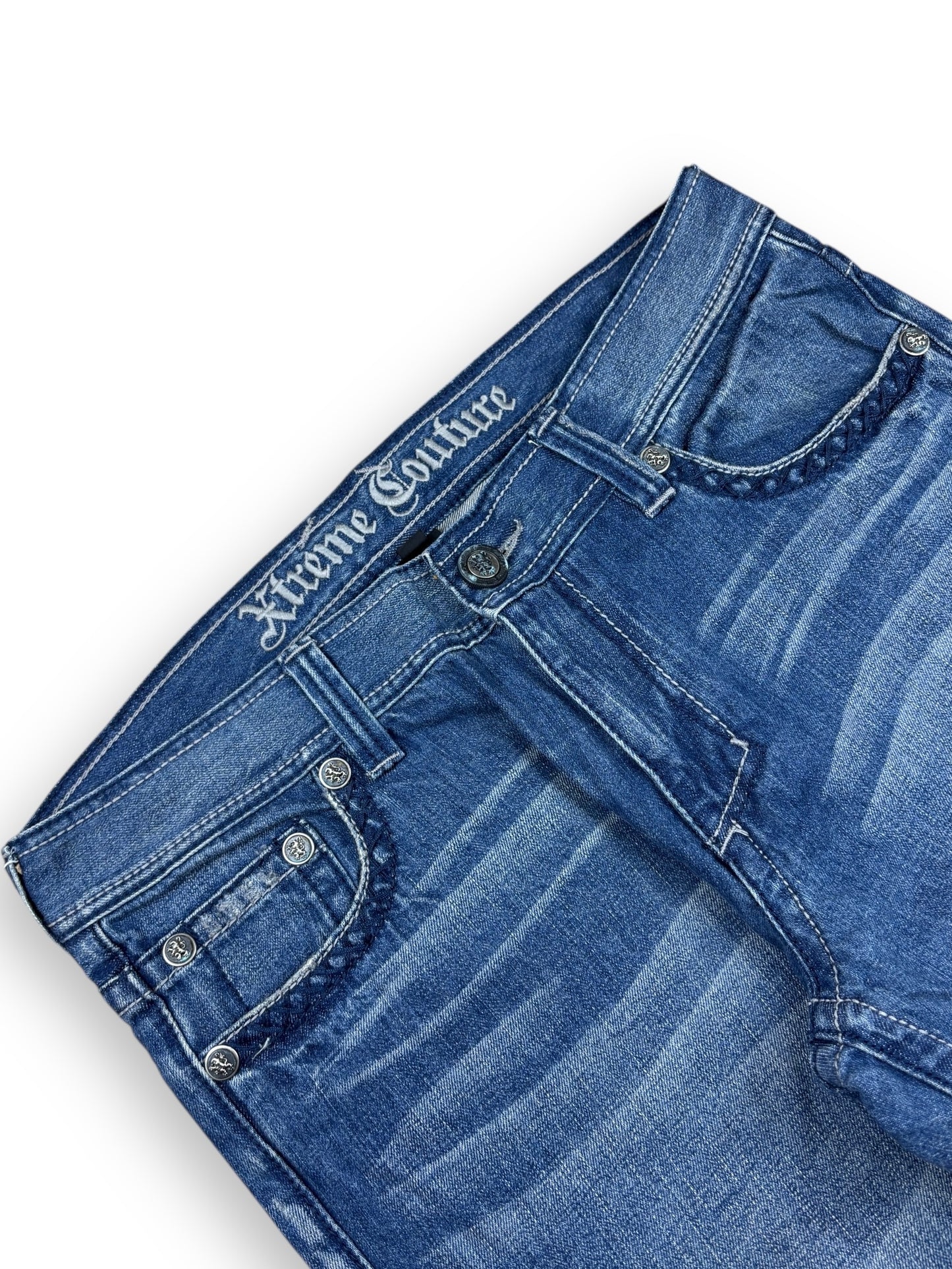 Deadstock 2000s Extreme Couture baggy jeans - 36x34