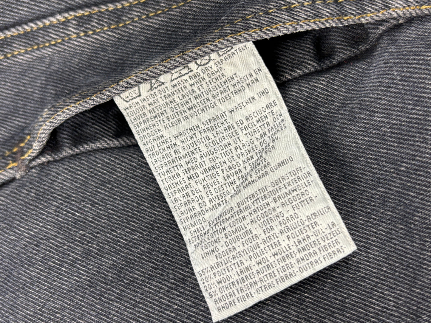 1990s Levi's reversible flannel denim jacket - M