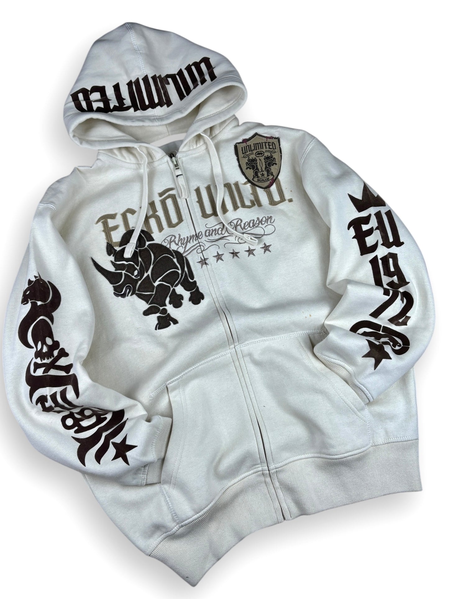 Deadstock 2000s Ecko Unltd zipped hoodie - M