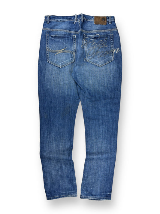 2000s Phat Farm big embroidery jeans