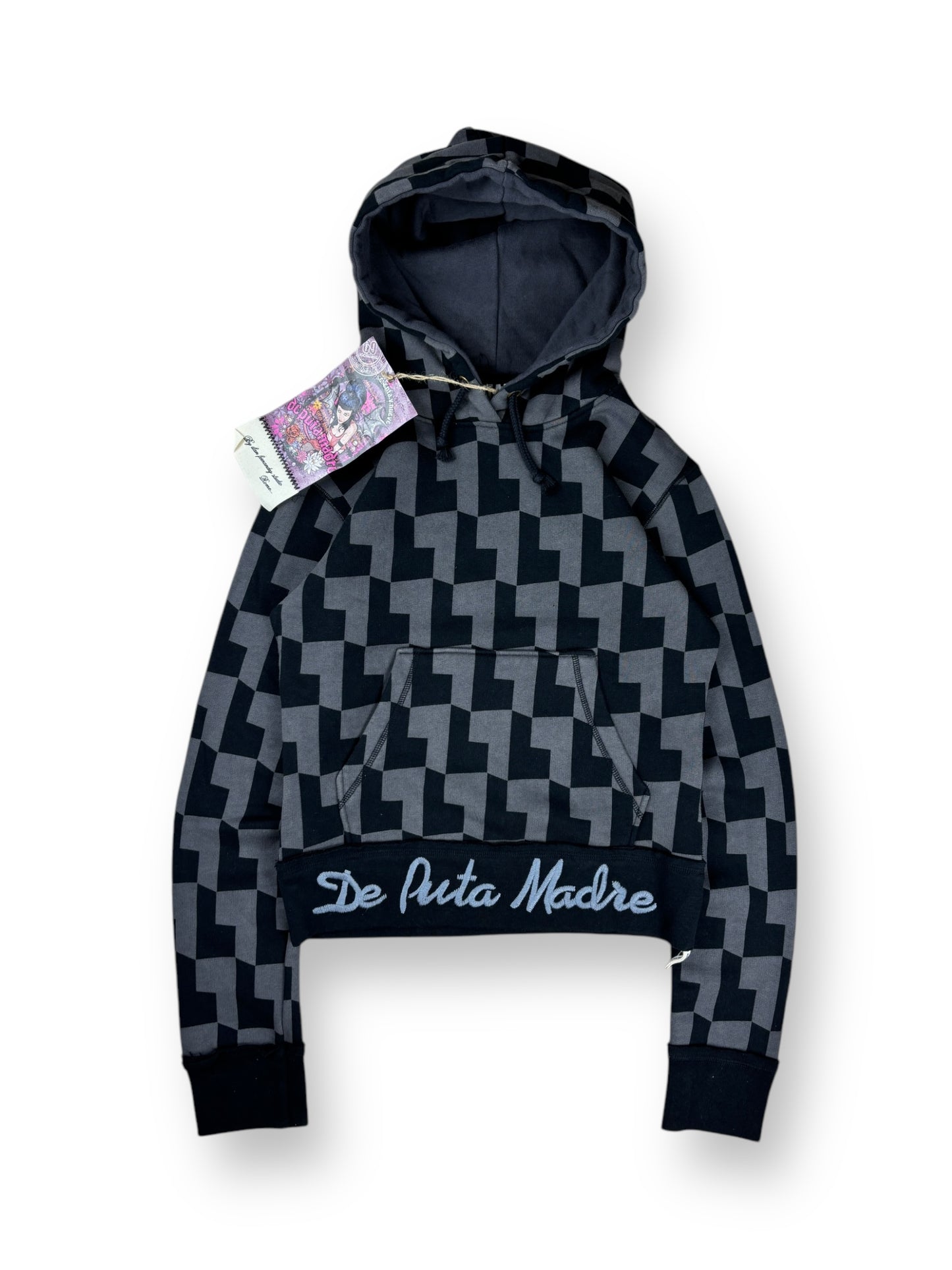 Deadstock 2000s De Puta Madre patterned hoodie - S(women)