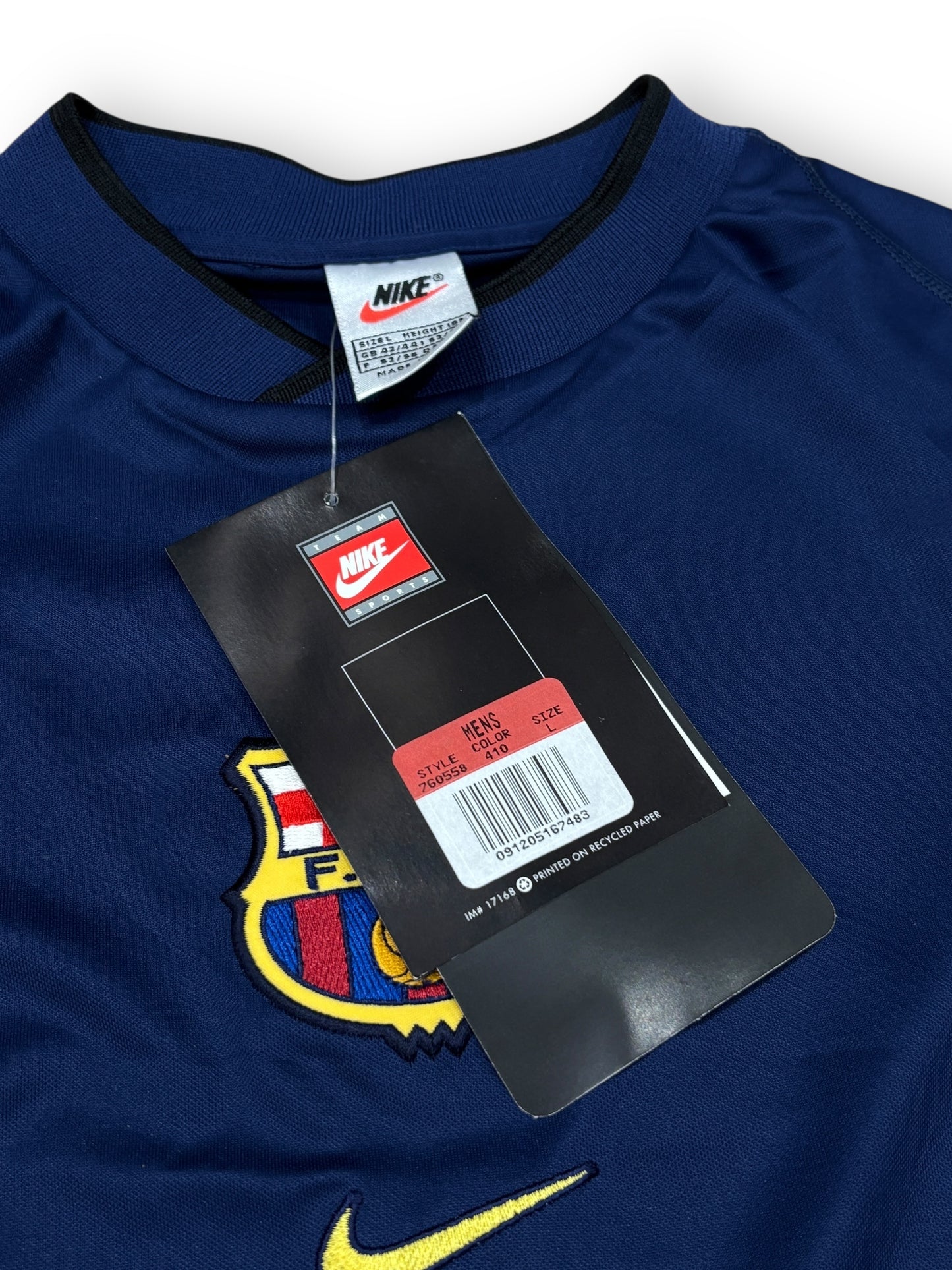 Deadstock 1998/99 FC Barcelona training shirt -  L