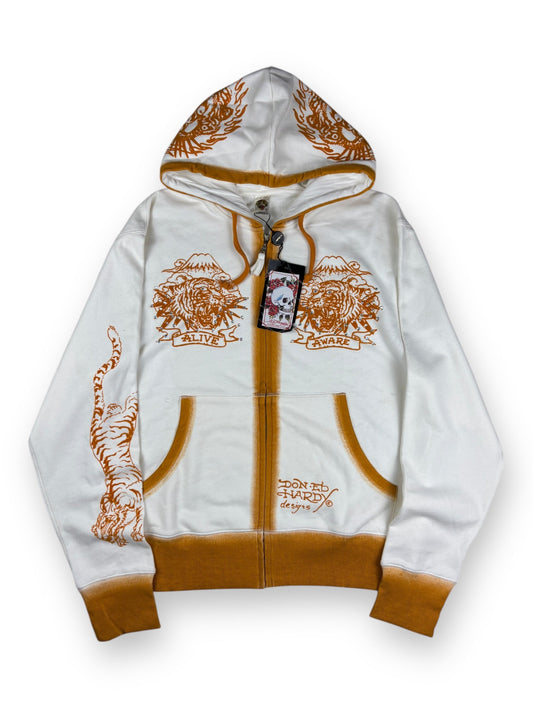 Deadstock 2000s Ed Hardy zipped hoodie - XL
