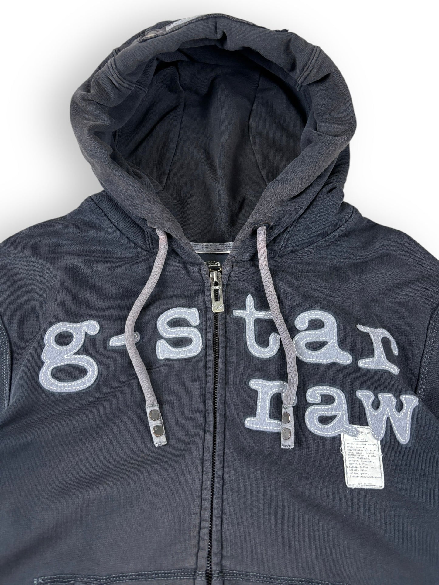 2000s G-star zipped hoodie - L