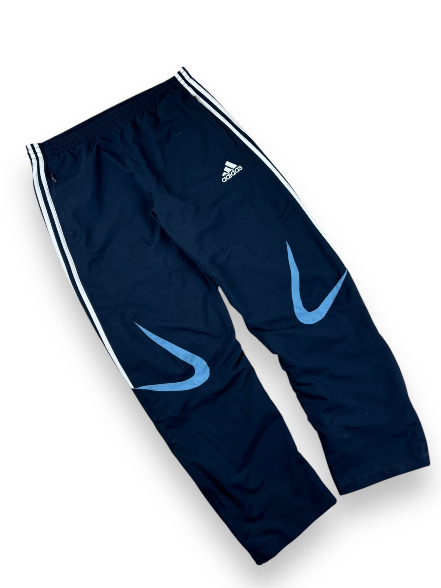 2000s Adidas baggy trackpants - L