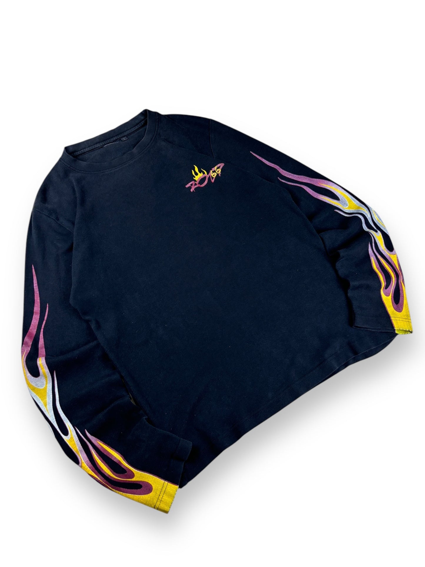 2000s Fire Longsleeve t shirt - M