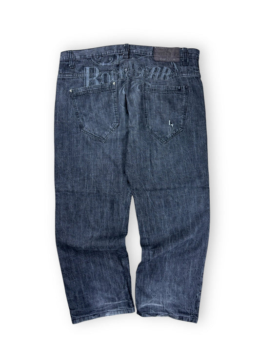 2000s Rocawear embroidered lettering baggy jeans - 46