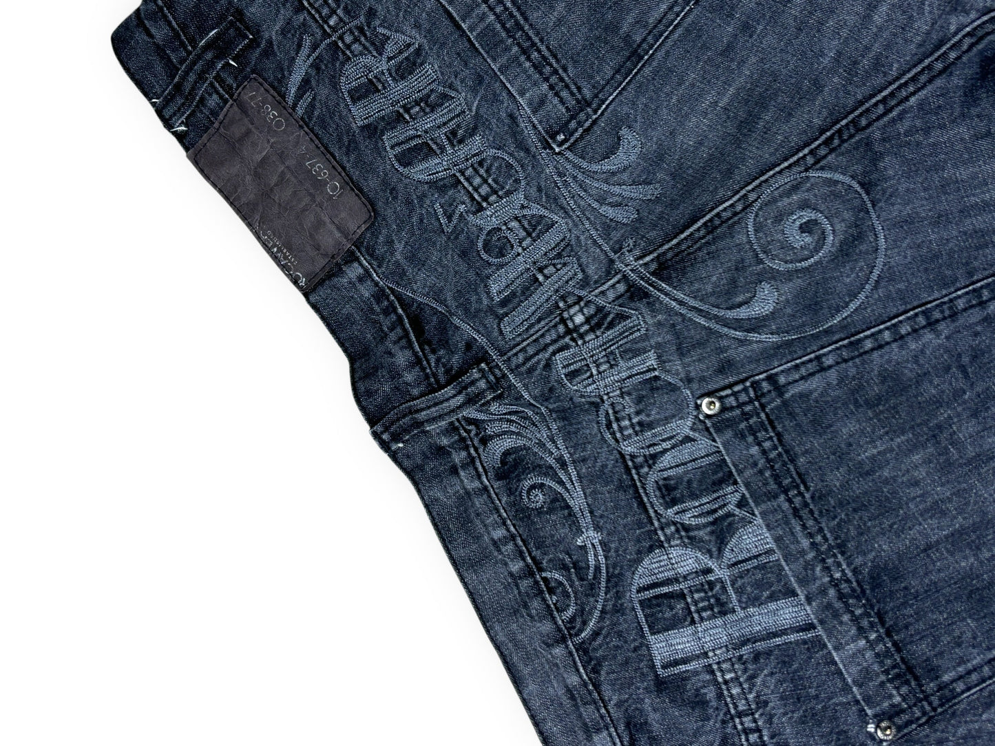 2000s Rocawear embroidered lettering baggy jeans - 46