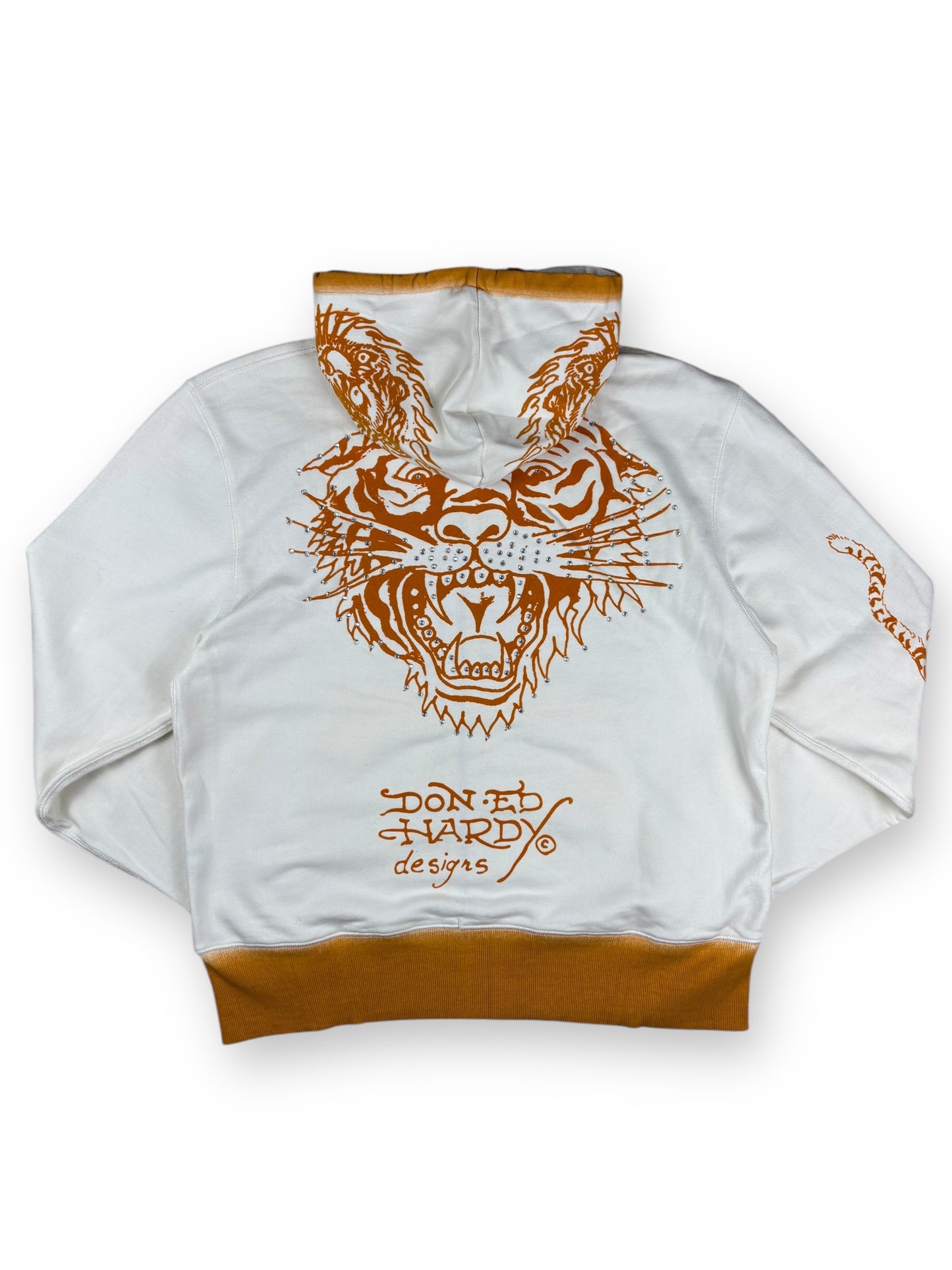 Deadstock 2000s Ed Hardy zipped hoodie - XL