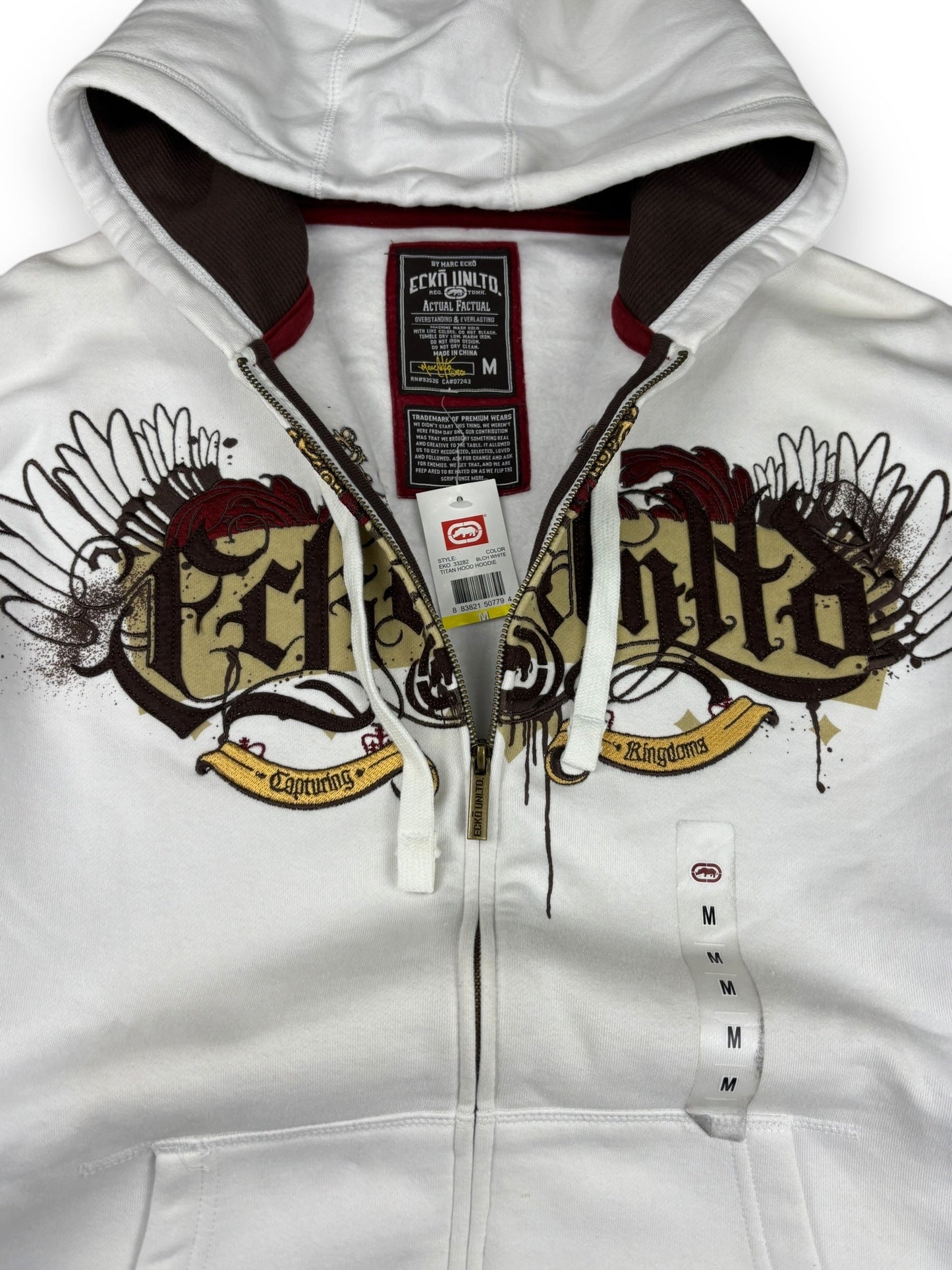 Deadstock 2000s Ecko Unltd zipped hoodie - M