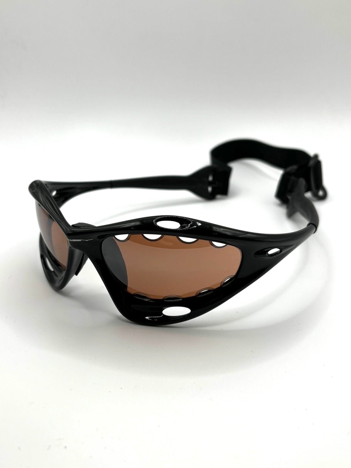 1999 Oakley Water Jacket Black/Persimmon Vented sunglasses