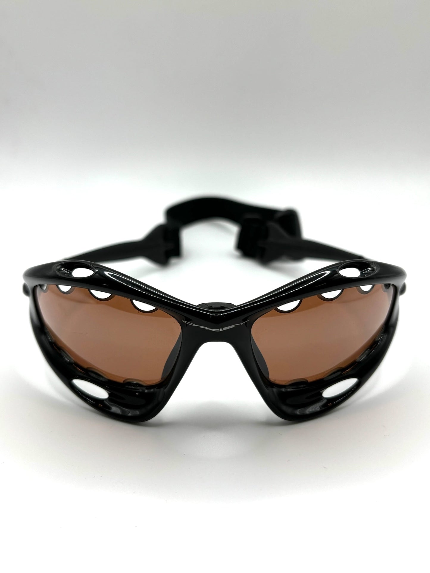 1999 Oakley Water Jacket Black/Persimmon Vented sunglasses