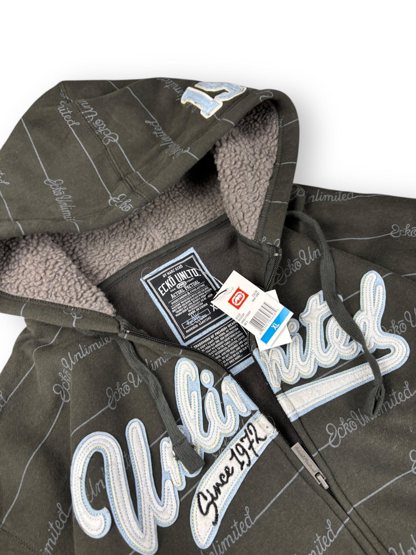 Deadstock 2000s Ecko Unltd zipped hoodie - XL