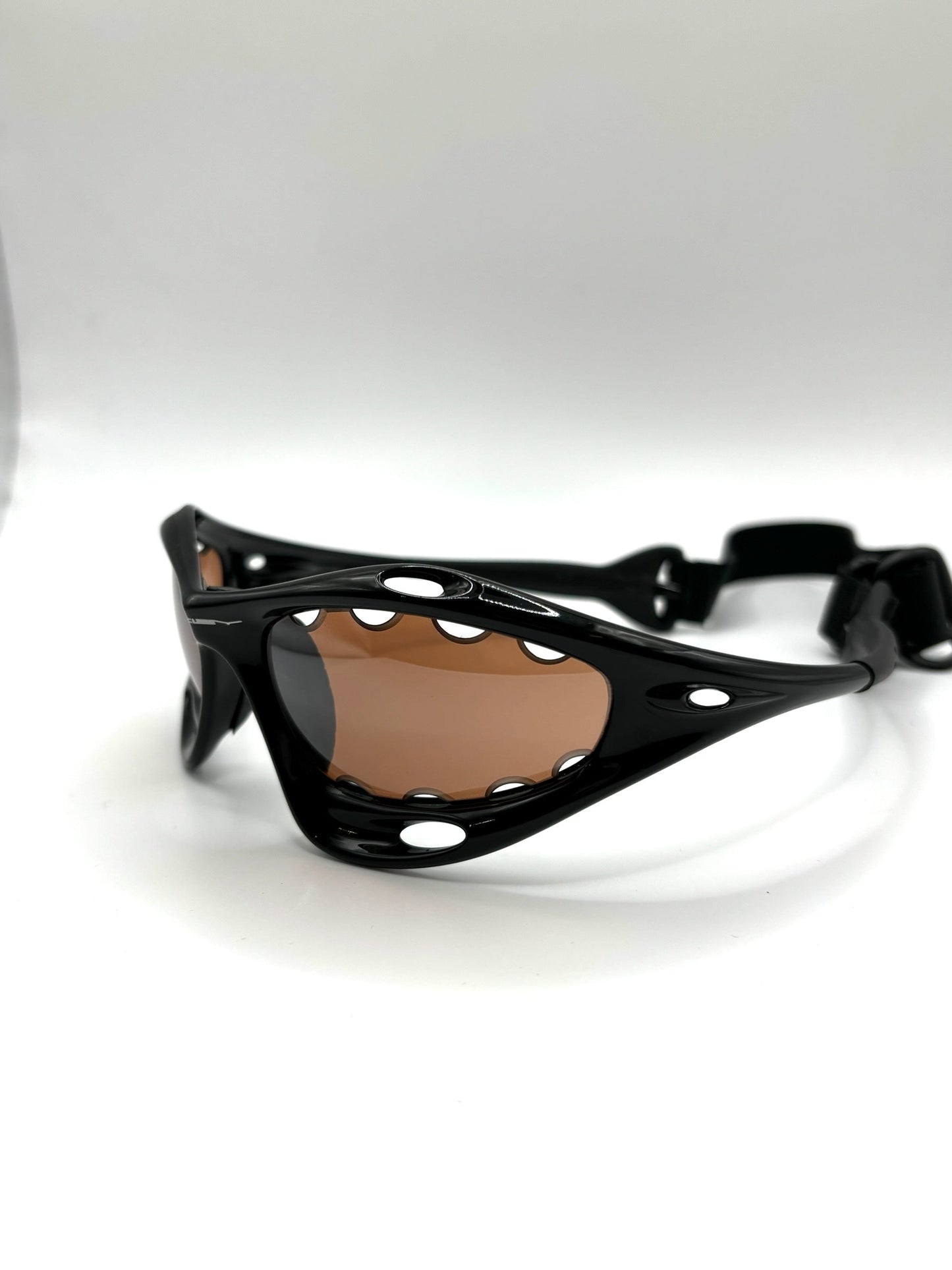 1999 Oakley Water Jacket Black/Persimmon Vented sunglasses