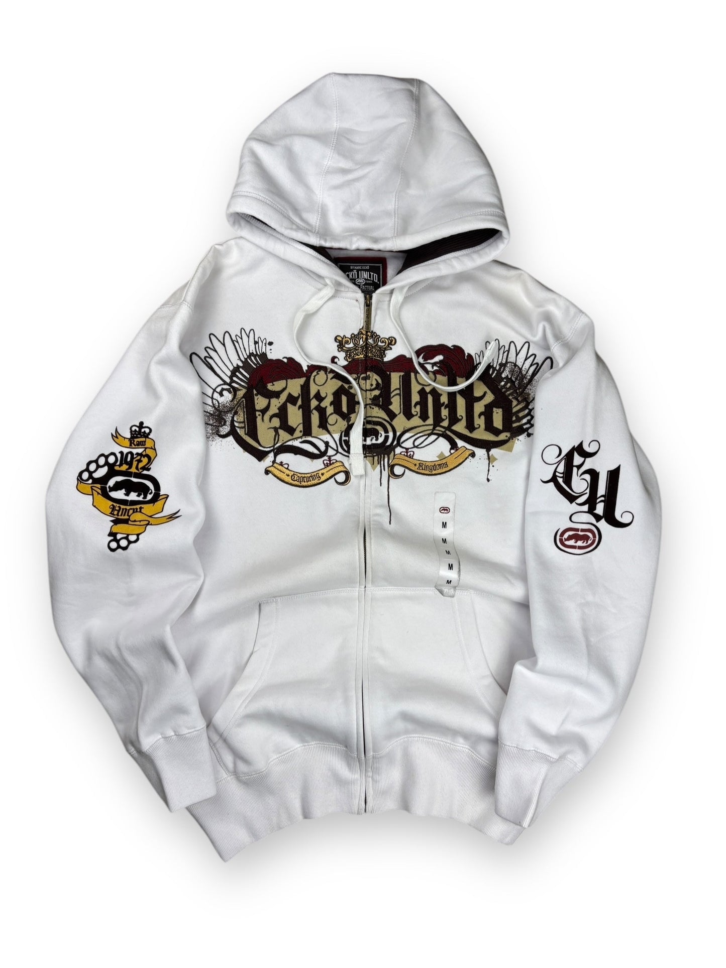 Deadstock 2000s Ecko Unltd zipped hoodie - M
