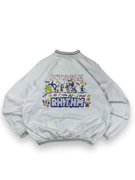 1980s 'Jungle Rythm' printed crewneck - L