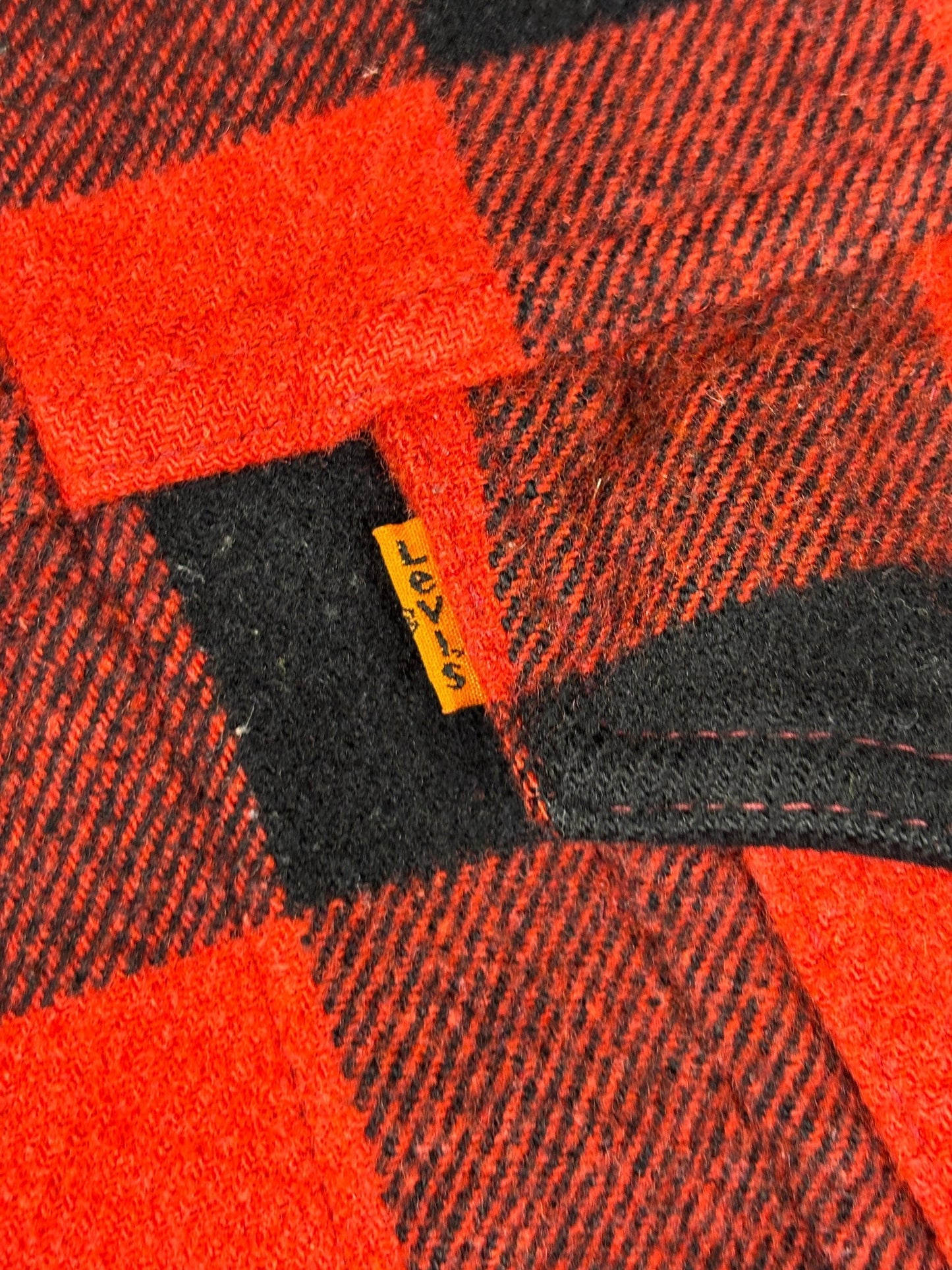 1990s Levi's reversible flannel denim jacket - M
