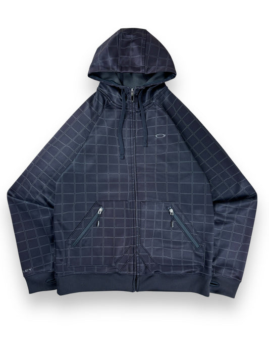 2000s Oakley patterned softshell jacket - L