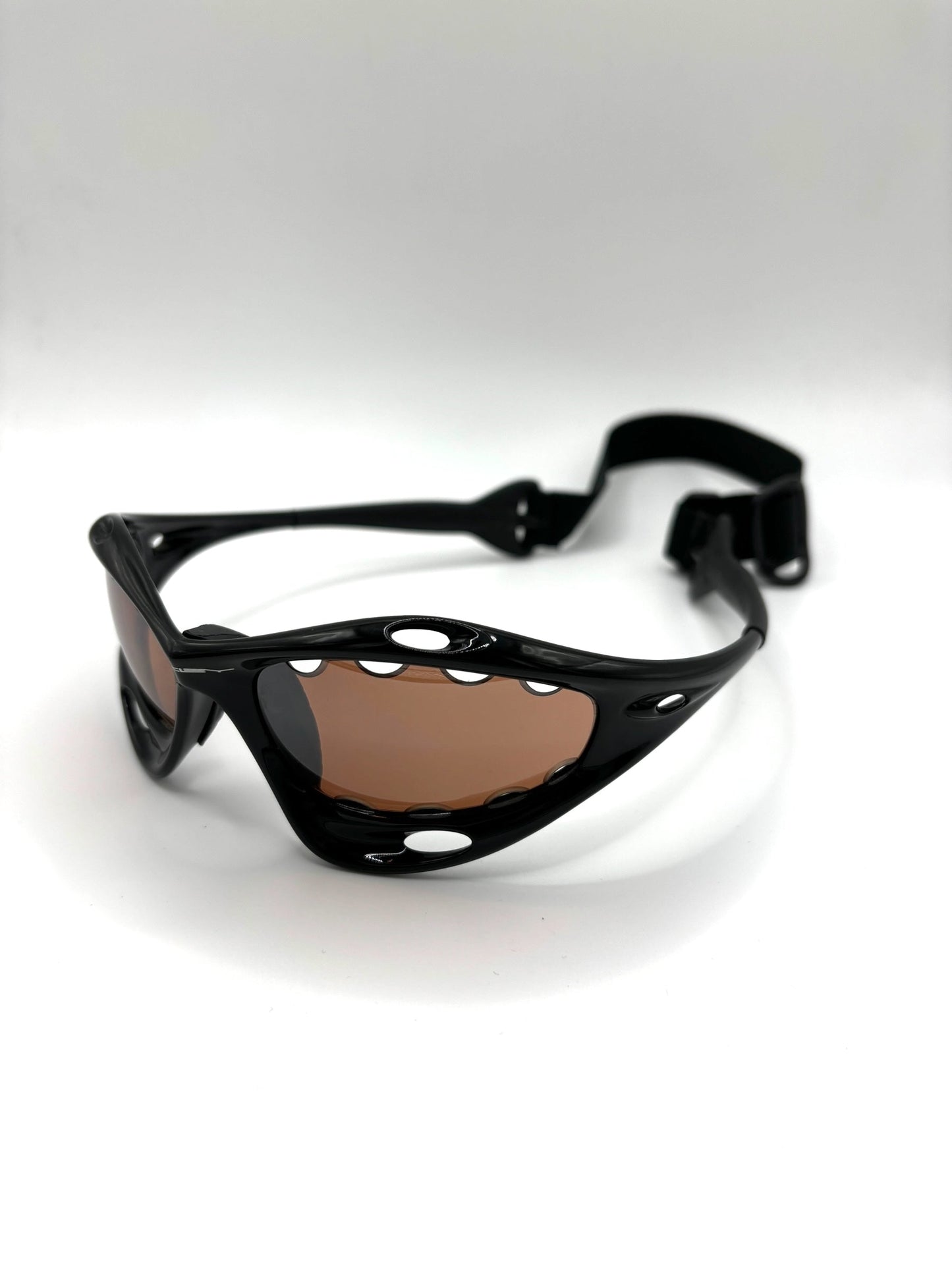 1999 Oakley Water Jacket Black/Persimmon Vented sunglasses