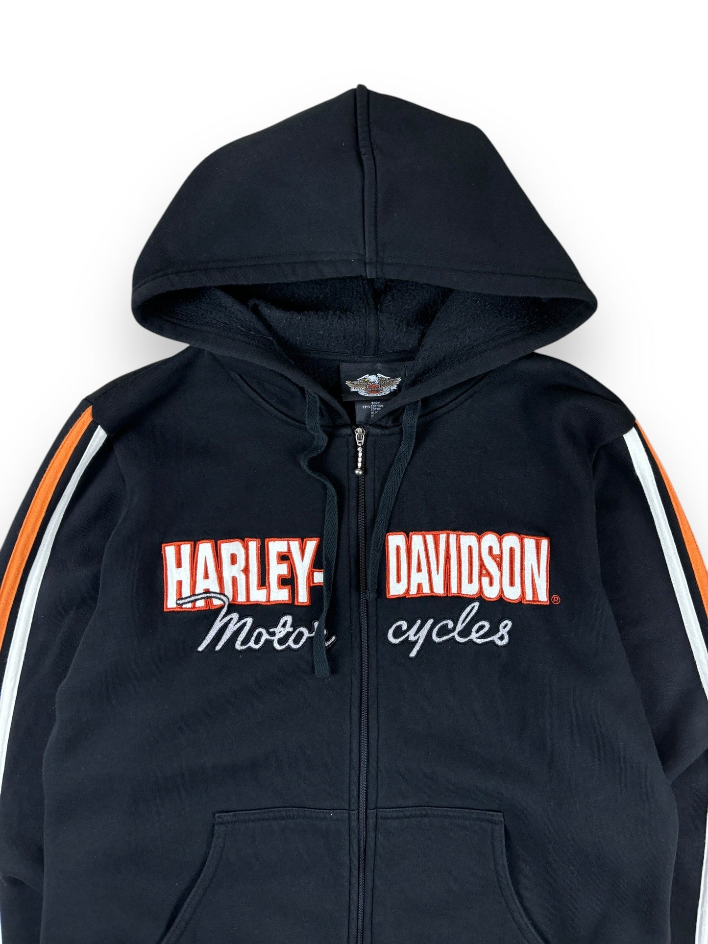 2000s Harley Davidson zipped hoodie - L(women)