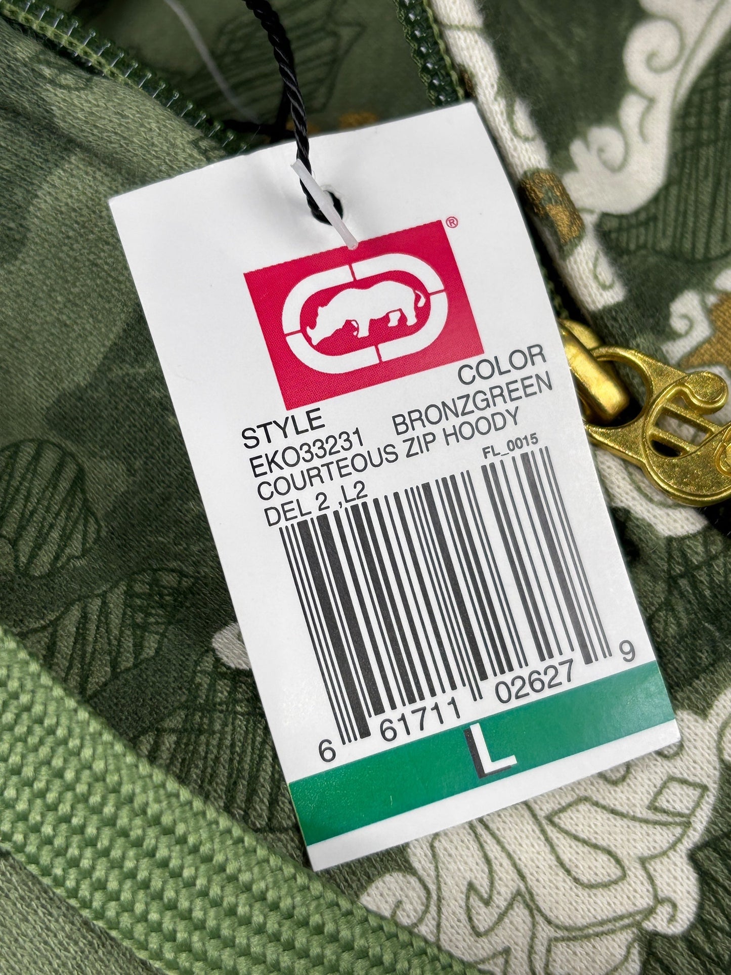 Deadstock 2000s Ecko Unltd zipped hoodie - L
