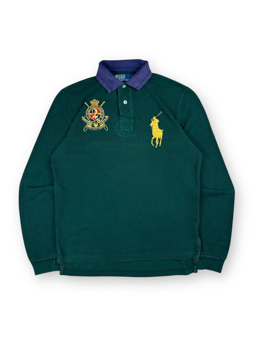 1990s Polo ralph lauren big horse longsleeve polo - S