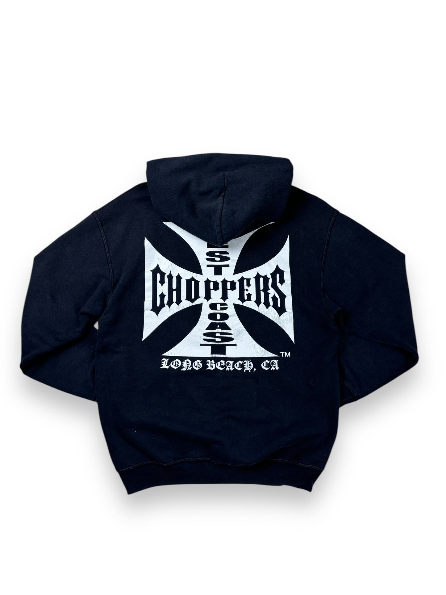 1990s West Coast Choppers printed hoodie - M