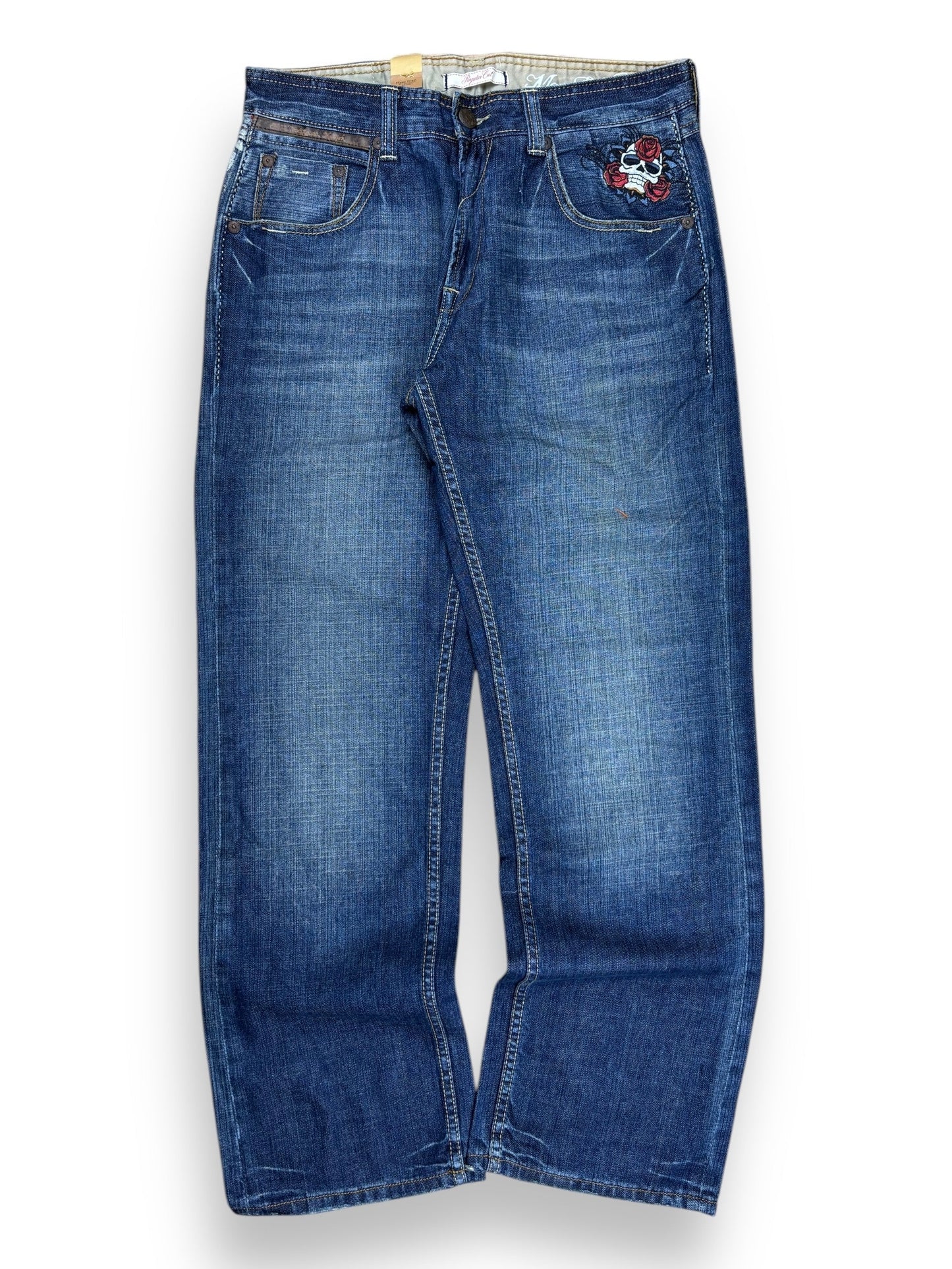 Deadstock 2000s Marck Ecko embroidered jeans - 32