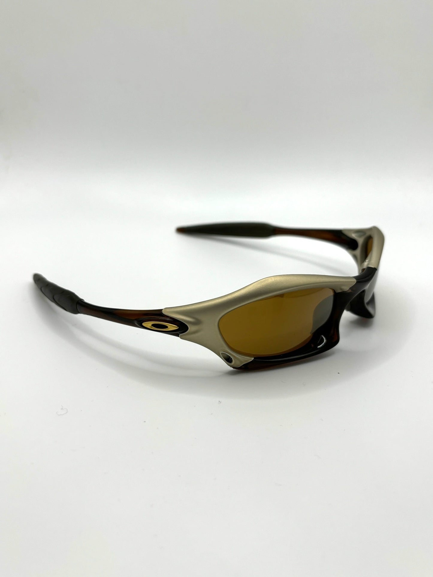 Deadstock Oakley Splice Gold Iridium/Rootbeer sunglasses
