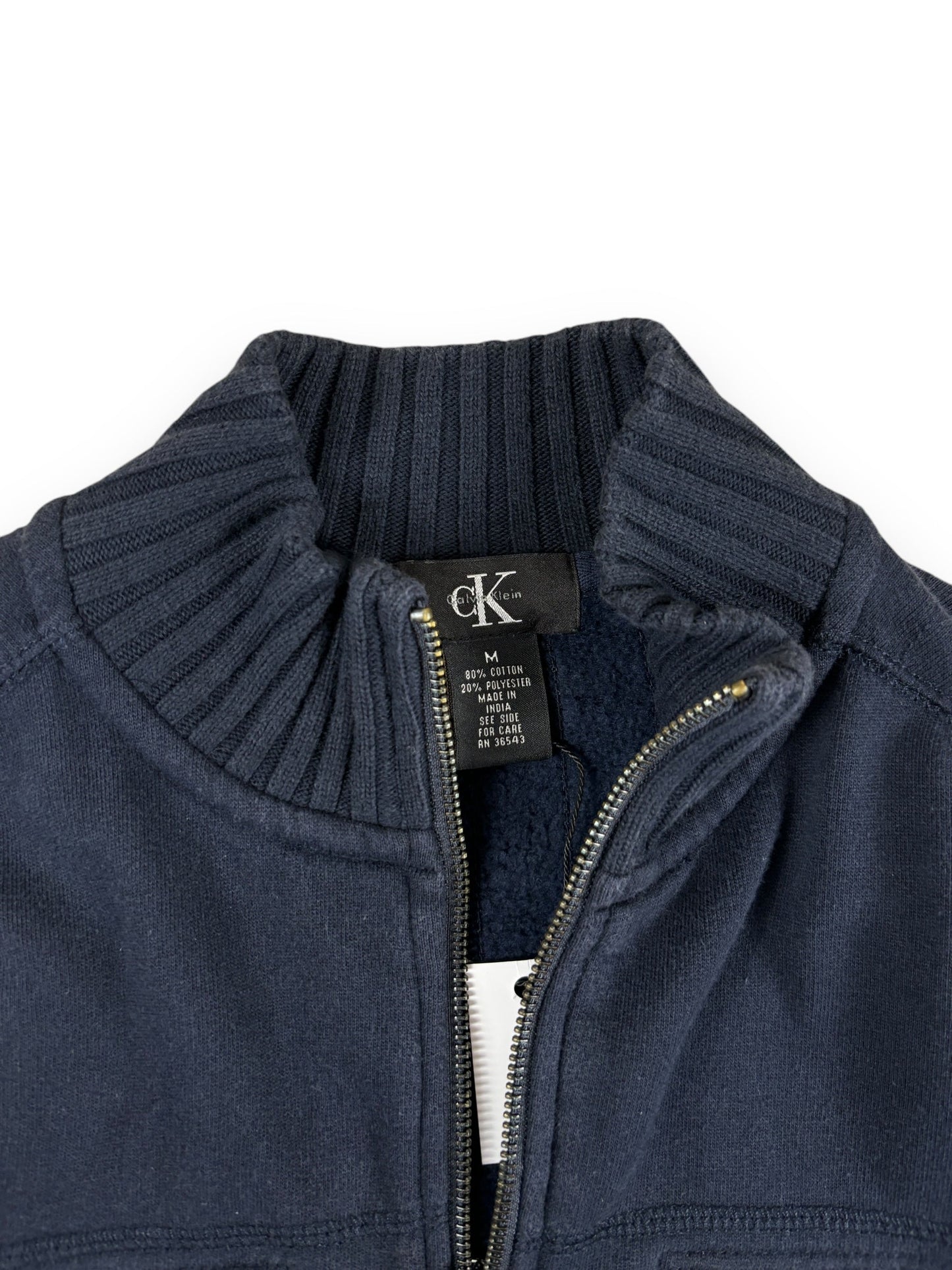 2000s Calvin Klein zipped pullover - M