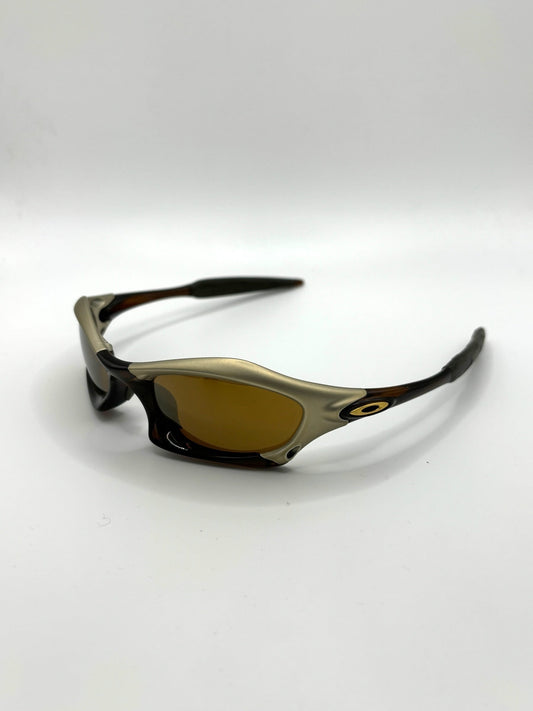 Deadstock Oakley Splice Gold Iridium/Rootbeer sunglasses