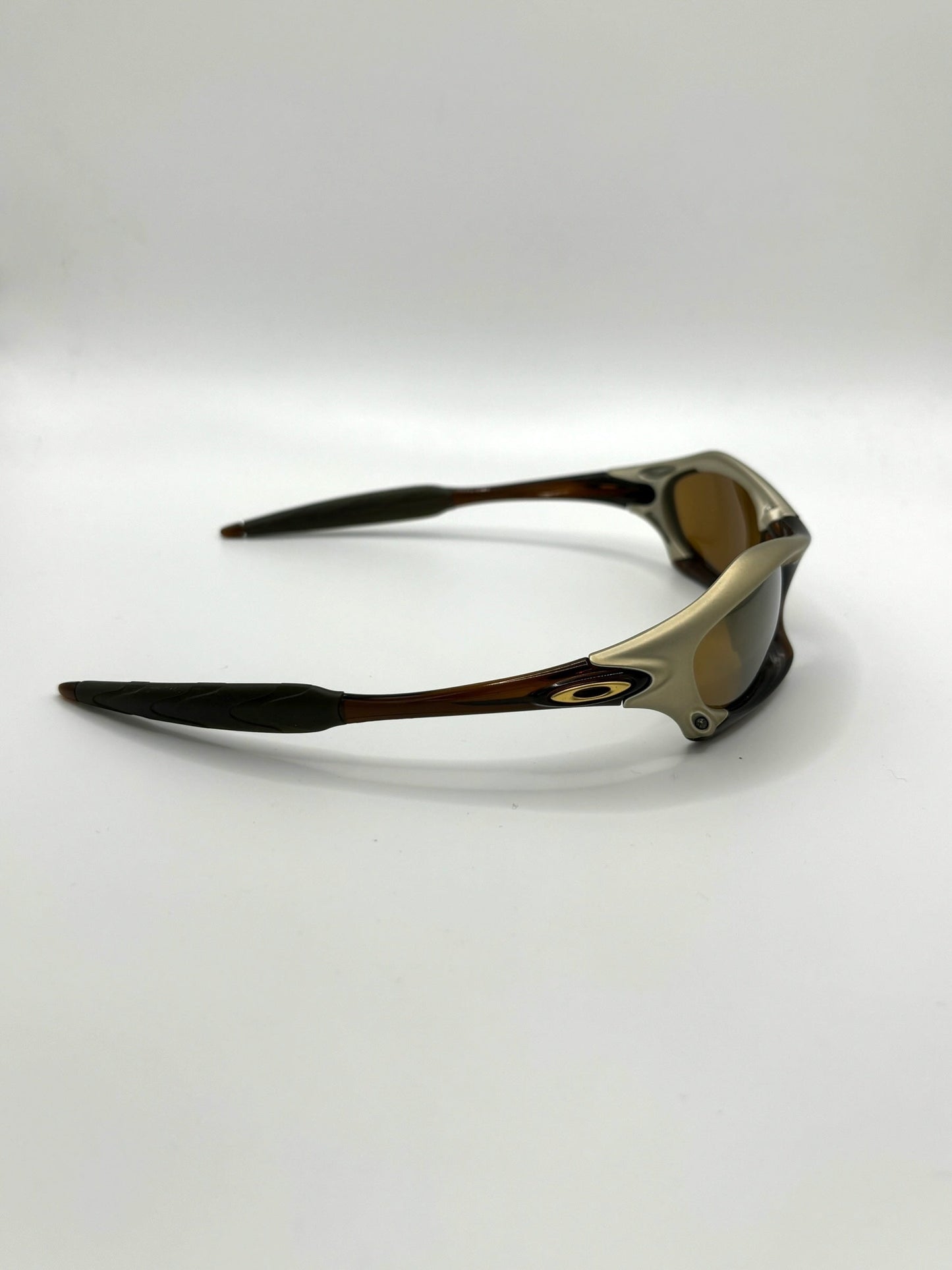 Deadstock Oakley Splice Gold Iridium/Rootbeer sunglasses