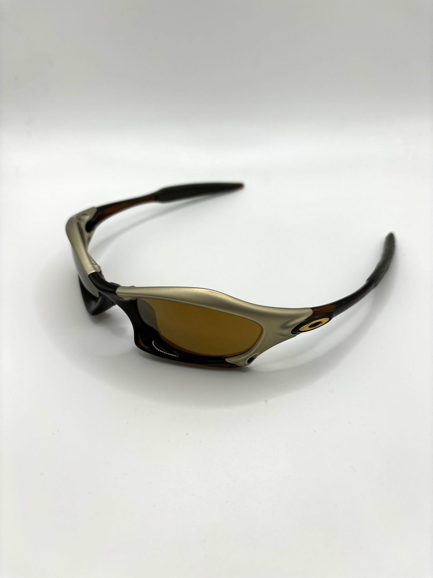 Deadstock Oakley Splice Gold Iridium/Rootbeer sunglasses