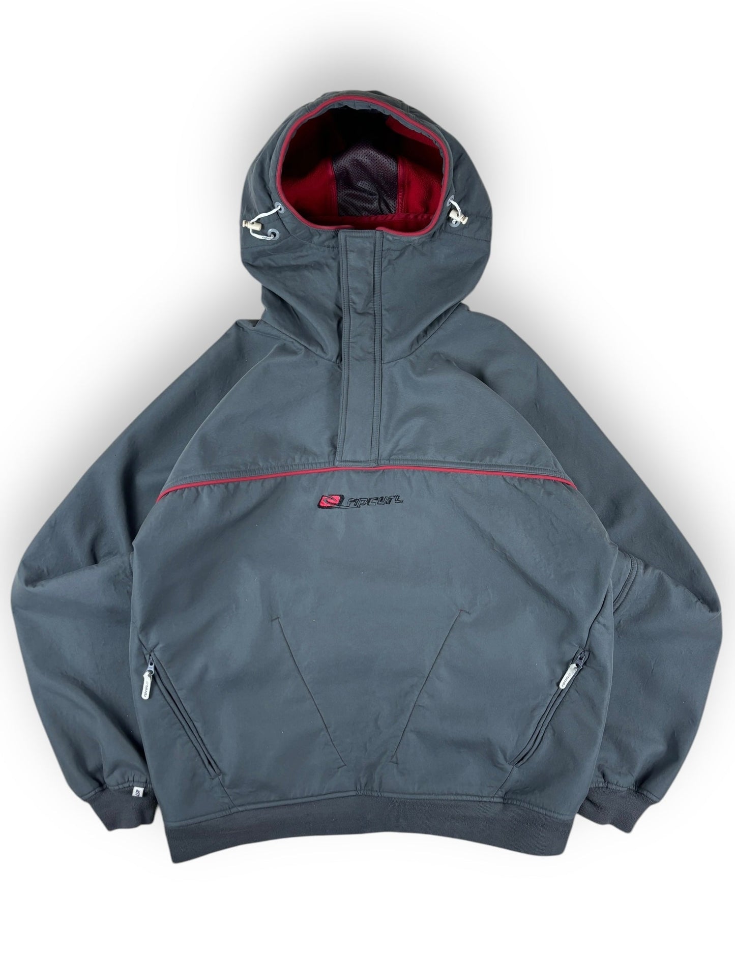 2000s Ripcurl 3/4 zip softshell jacket - M