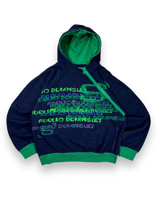2000s Salta by Adolfo Domínguez asymmetrical zipped hoodie - L