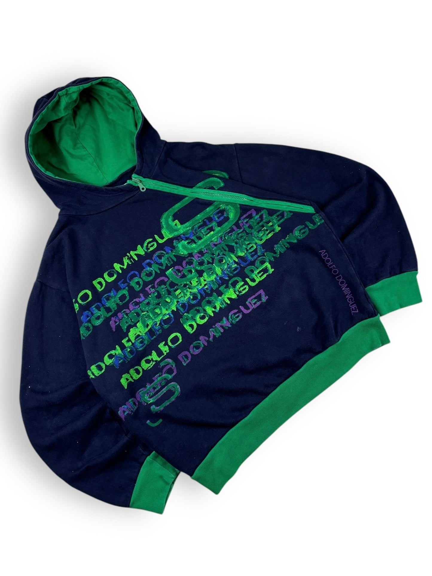 2000s Salta by Adolfo Domínguez asymmetrical zipped hoodie - L