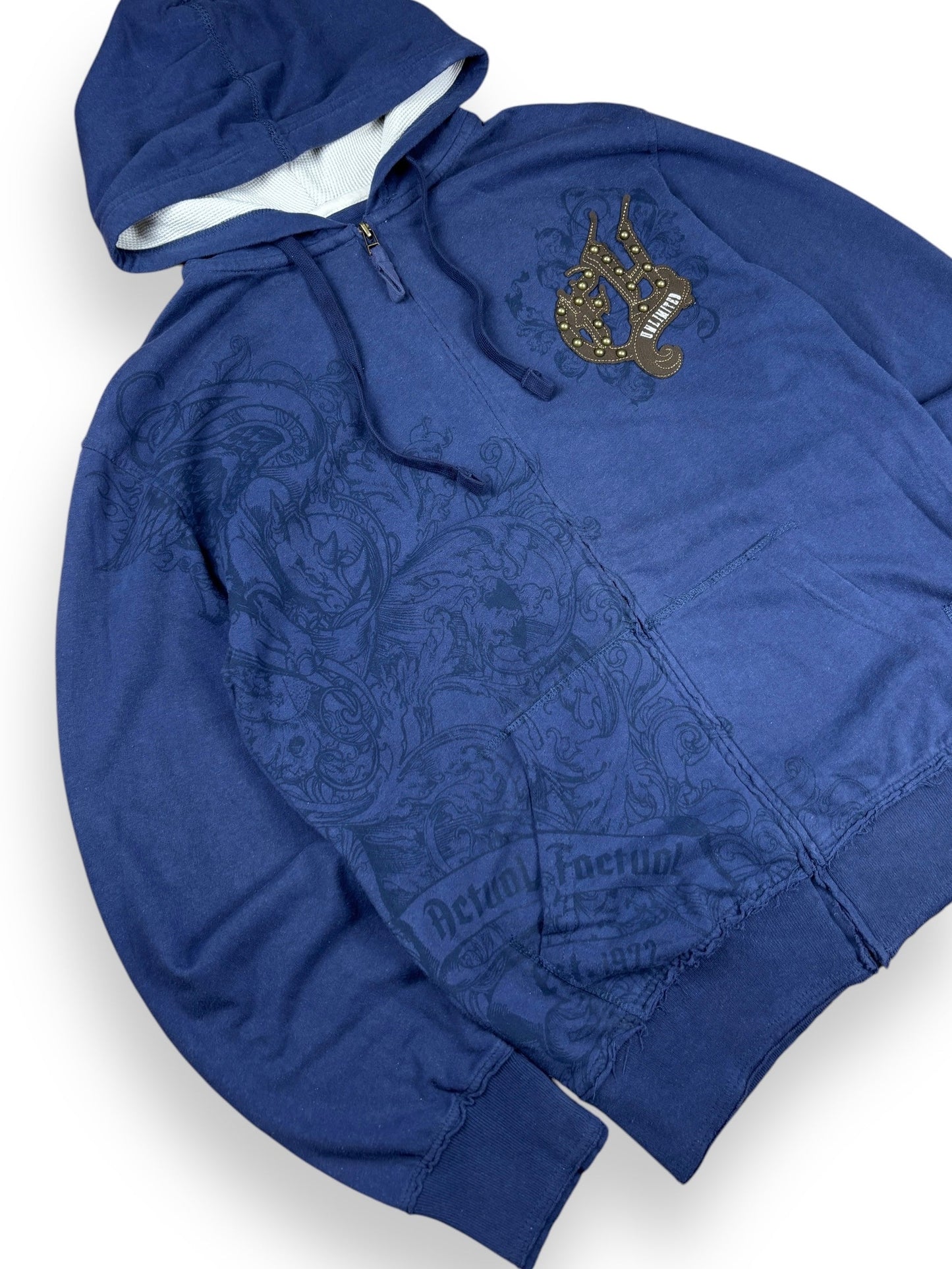 Deadstock 2000s Ecko Unltd zipped light hoodie - S