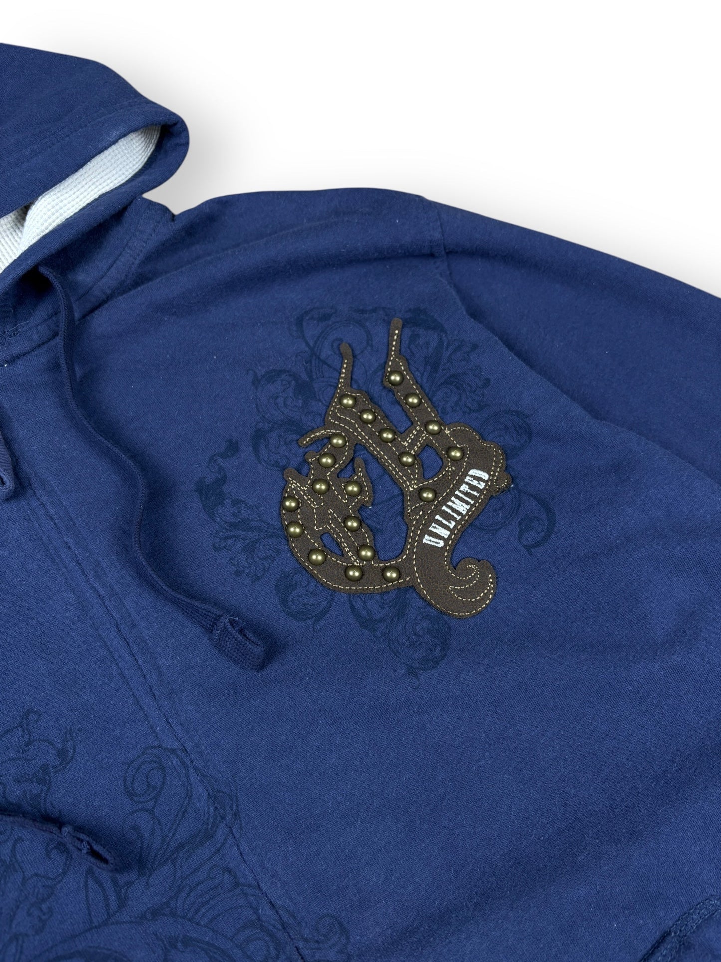Deadstock 2000s Ecko Unltd zipped light hoodie - S