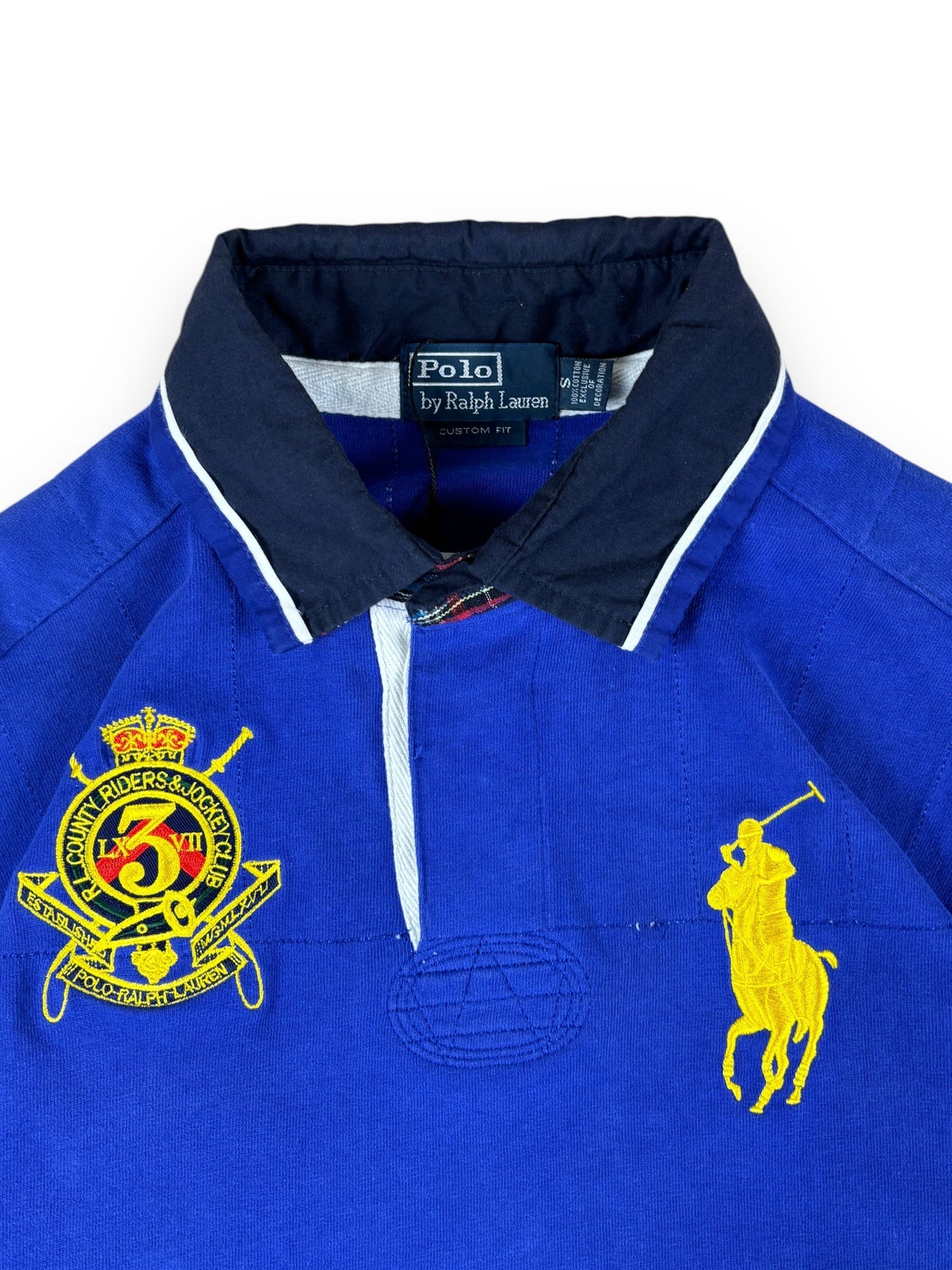 2000s Polo Ralph lauren big horse longsleeve polo - S