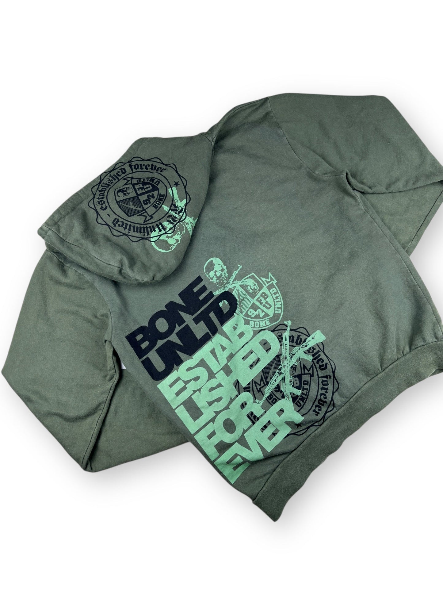2000s Fishbone zipped hoodie - L