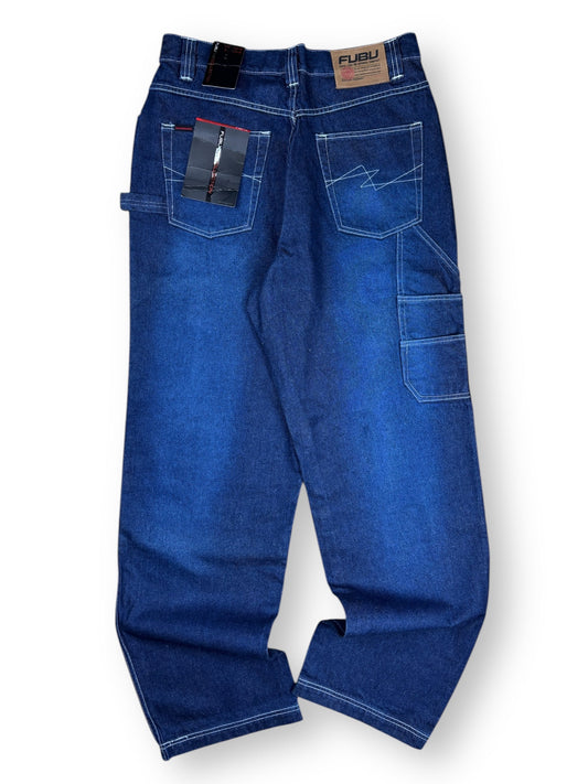 Deadstock 2000s Fubu The Collection carpenter baggy jeans - 34x34