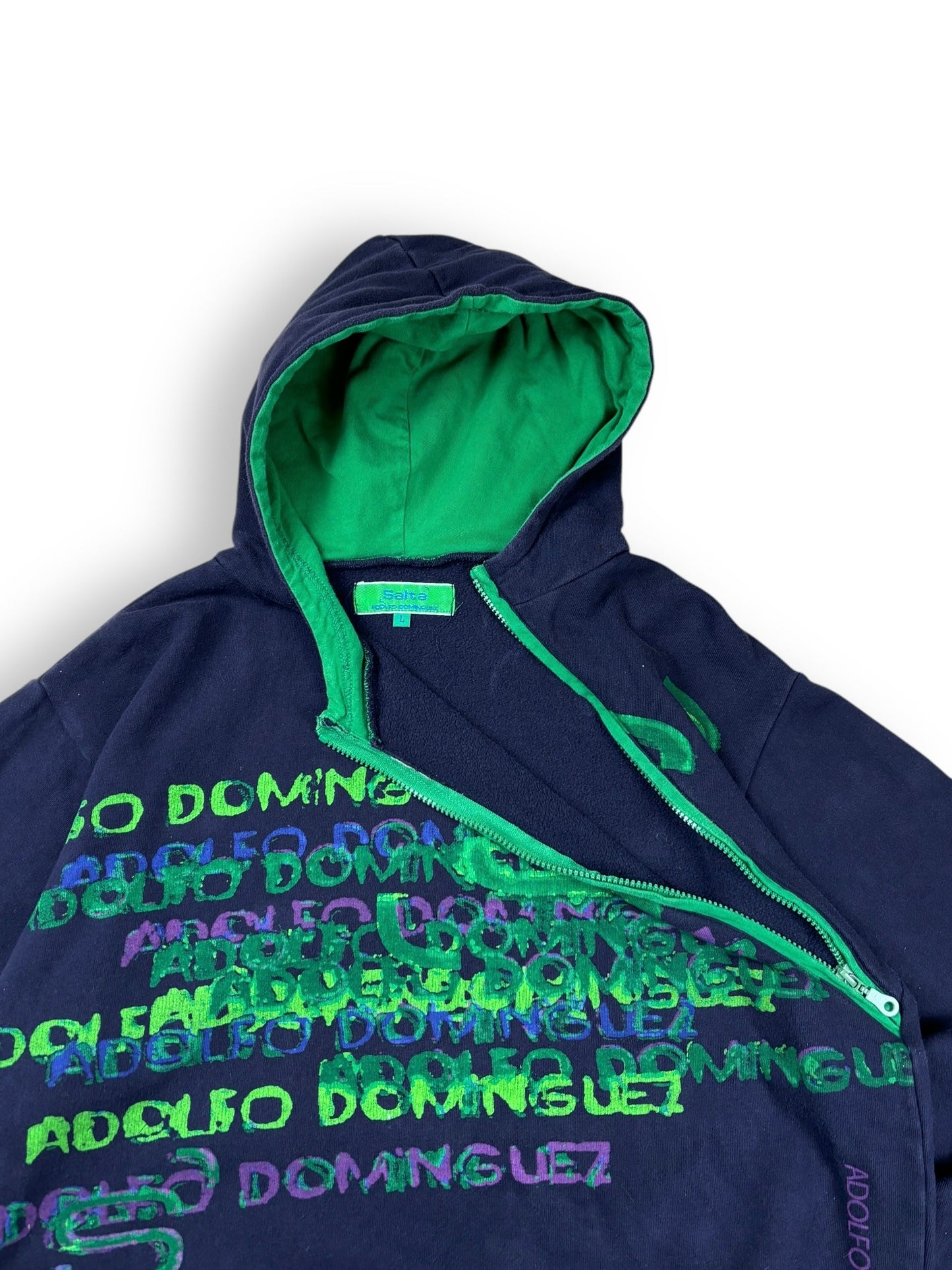 2000s Salta by Adolfo Domínguez asymmetrical zipped hoodie - L
