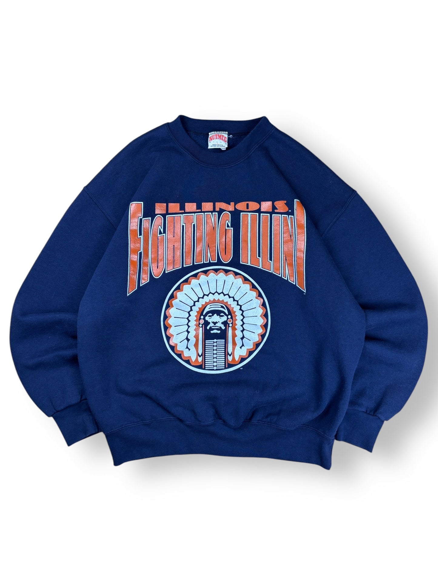 1990s Illinois Nutmeg crewneck Made in USA - L