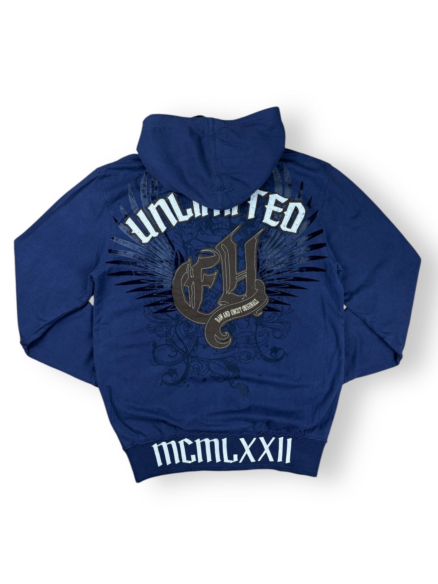 Deadstock 2000s Ecko Unltd zipped light hoodie - S